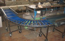 Объект: Рольганг мобильный неприводной поворотный для коробок с печатной продукцией