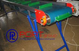 Наклонный ленточный конвейер с регулировкой скорости и реверсивным движением