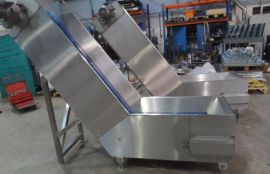 Объект: Ленточный наклонный конвейер для крошек печенья