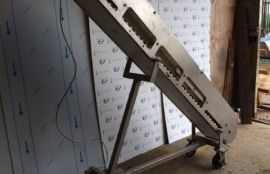 Объект: Наклонный передвижной модульный конвейер