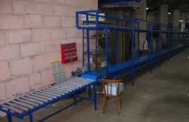 Комплекс конвейера и неприводного рольганга