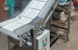 Ленточный мобильный Z-образный конвейер для компании Дымов (ООО Ярск)