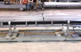 Объект: Конвейер с модульной пластиковой лентой для лотков с овощами