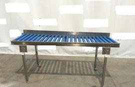 Объект: Рольганг неприводной для стыковки с ленточным конвейером линии выдачи коробок с кабелями