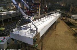  Ленточный конвейер для перемещения и наполнения лотков с едой - фото 7