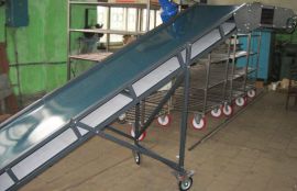 Объект: Ленточный Z-образный конвейер для подачи готовой смеси